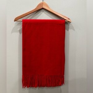 Wool-Blend Fringe Scarf